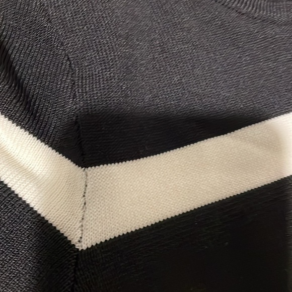 Mango Suit Striped Women White And Black knit Body Dress Size XS - Picture 12 of 16